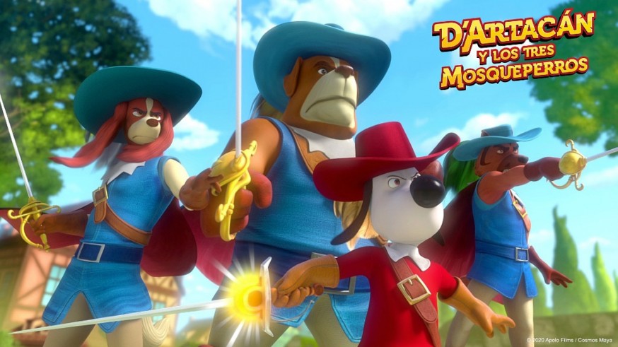Fotograma de la película de animación 'D'Artacna y los tres mosqueperros'