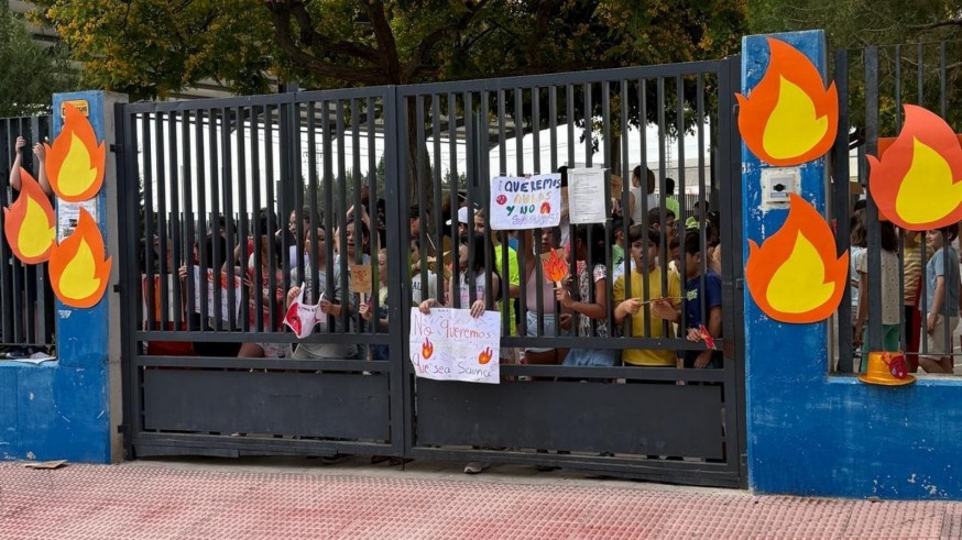 Nuevas movilizaciones contra en el calor en las aulas en Las Torres de Cotillas