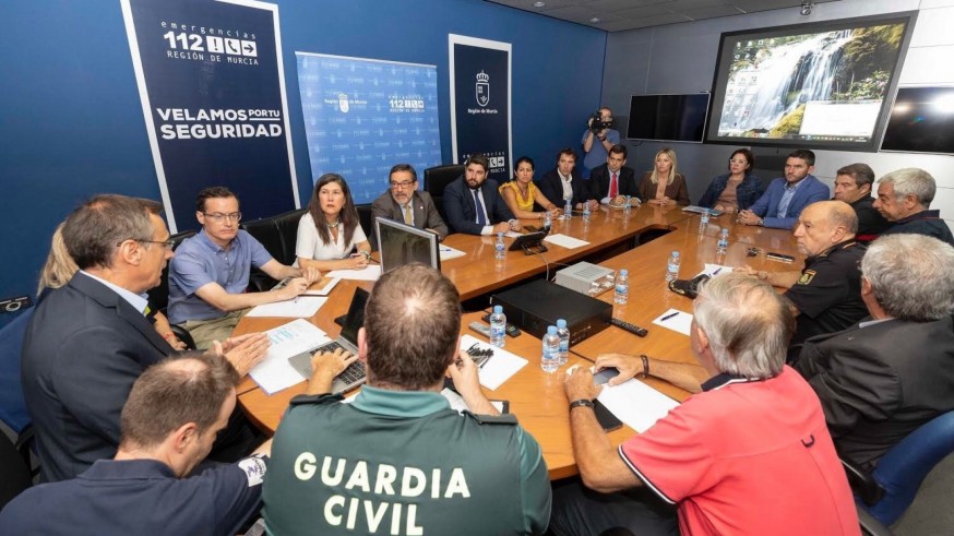 López Miras: "Por primera vez se activa la alerta roja en toda la Región de Murcia"