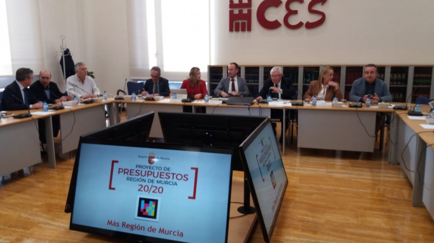 Celdrán presenta los Presupuestos 2020 en el CES