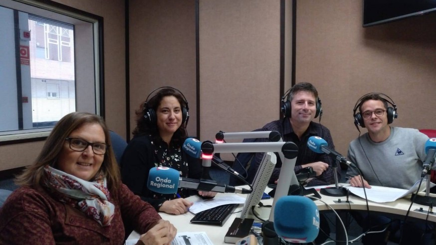 Teresa Allepuz, Marta Ferrero, Juan Carlos Iborra y Carlos López en Onda Regional 