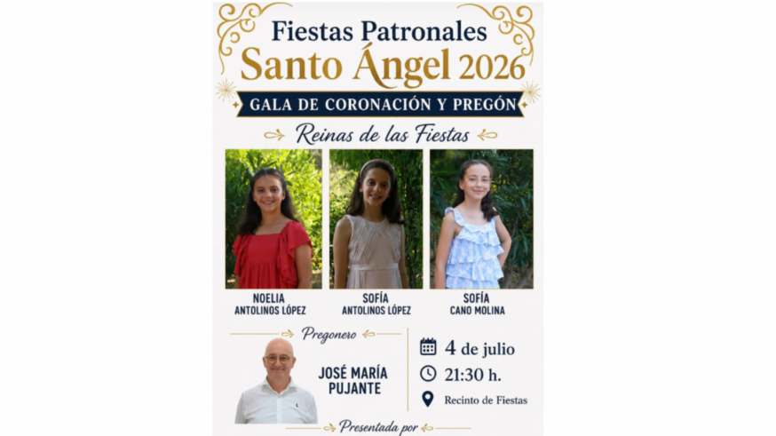 Santo Ángel inicia sus Fiestas Patronales 2026 con un programa repleto de tradición y ocio vecinal