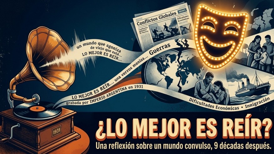 “Lo mejor es reír”: una canción de 1931 para reflexionar sobre los problemas del mundo actual