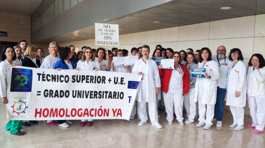 Los técnicos sanitarios inician una huelga de cuatro días en la Región