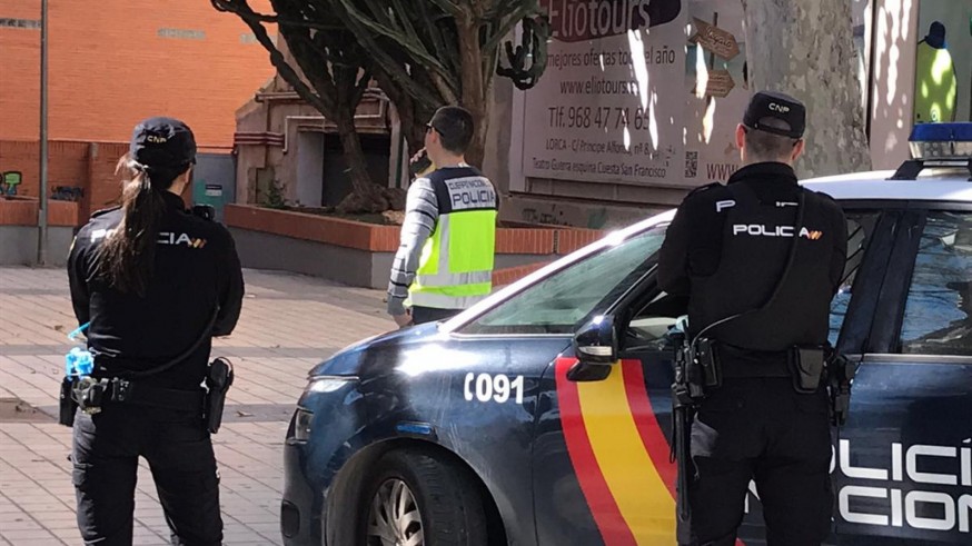 Dispositivo de la Policía Nacional en Lorca