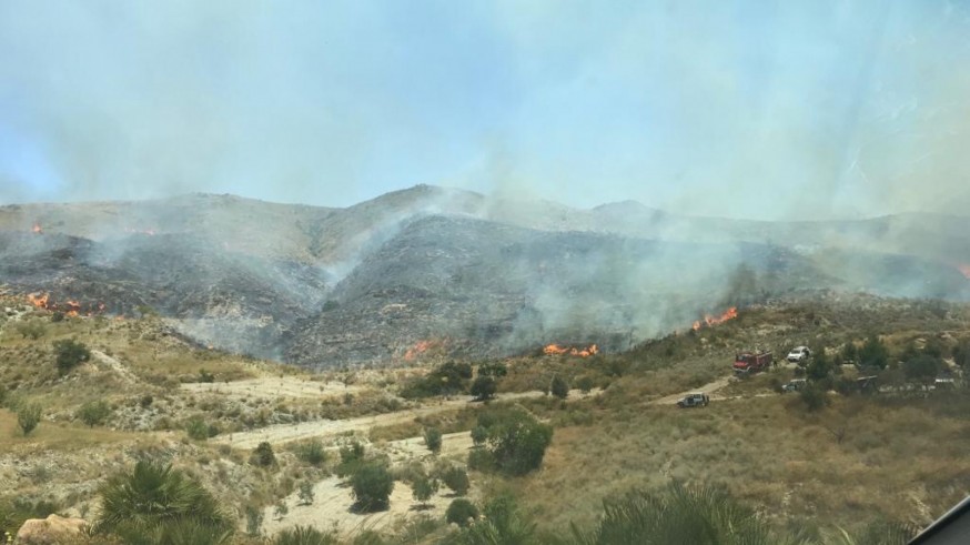 Imagen del incendio