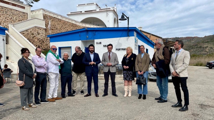 Vecinos de Portmán piden a Fomento una regeneración de la bahía con dragado parcial y puerto pesquero tradicional