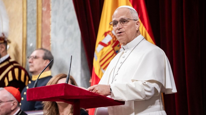 León XIV critica en el Congreso la "descalificación permanente del adversario"