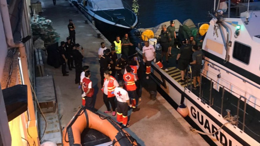 Una foto de archivo de inmigrantes llegando a la Región. CRUZ ROJA