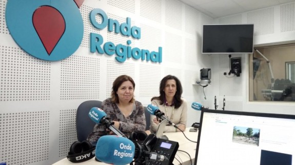 Nuria García y Micaela Carvajal en Onda Regional 
