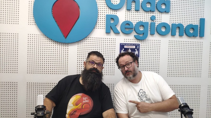 Kalderas y Antonio Ocaña, en el estudio de ORM