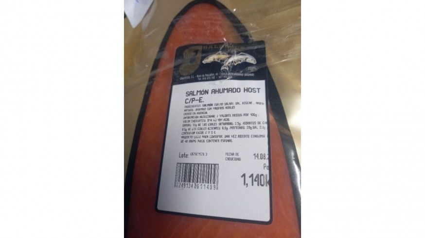 AESAN avisa de la presencia de la bacteria de la listeria en un lote de salmón ahumado de Joalpesca