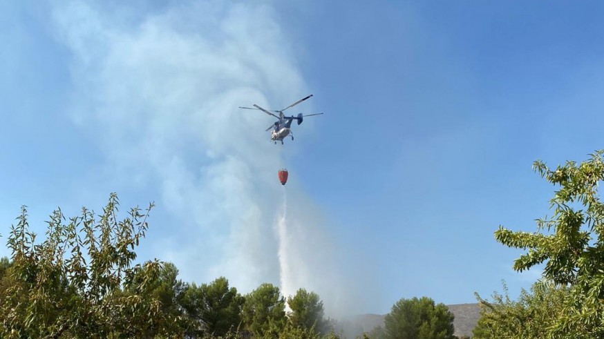 Estabilizado el incendio de Liétor con 2.500 hectáreas de monte arrasadas