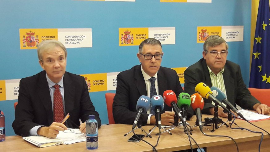 Rueda de prensa en la Confederación Hidrográfica