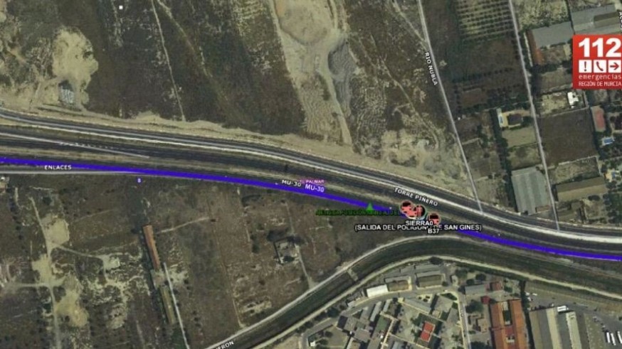 Mapa del lugar del accidente