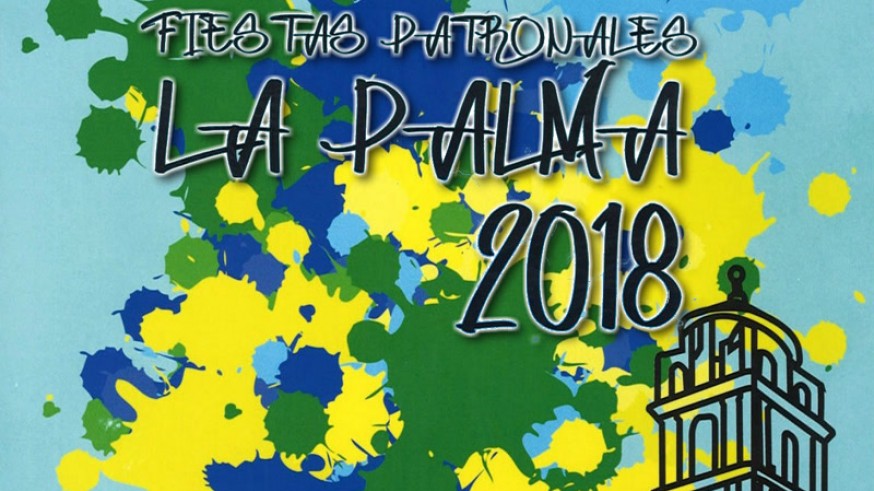 Detalle del cartel de las fiestas patronales de La Palma