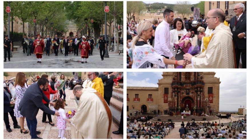Caravaca. Misa y ofrenda de flores en las Fiestas de la Vera Cruz