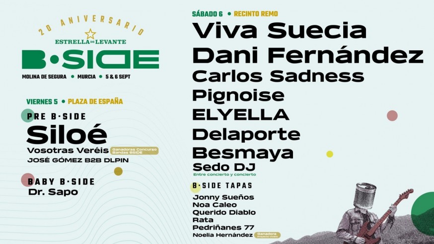 El Festival B-Side celebra su 20.º aniversario con un cartel inolvidable