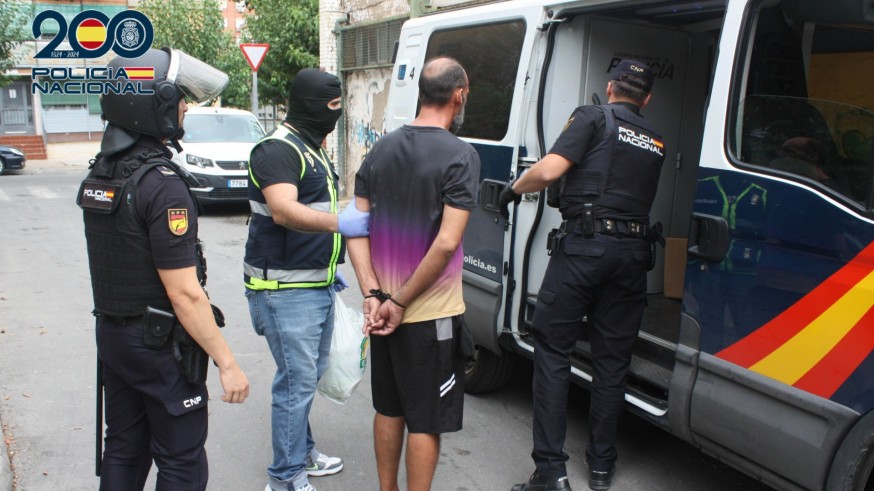 La Policía Nacional desmantela dos puntos de venta de droga en el Polígono de la Paz de Murcia