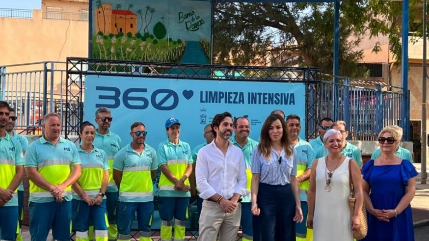 El 'proyecto 360', un plan de limpieza intensiva en los barrios y pedanías de Murcia