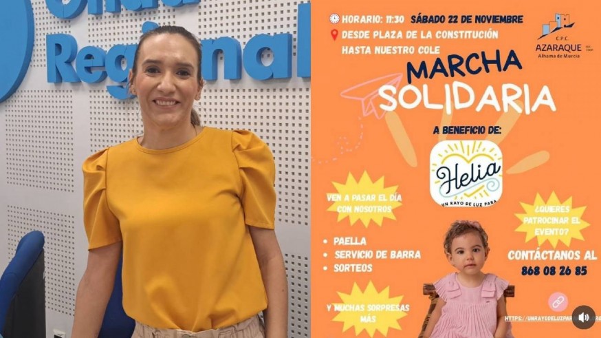 Organizan una marcha solidaria para recaudar fondos para Helia