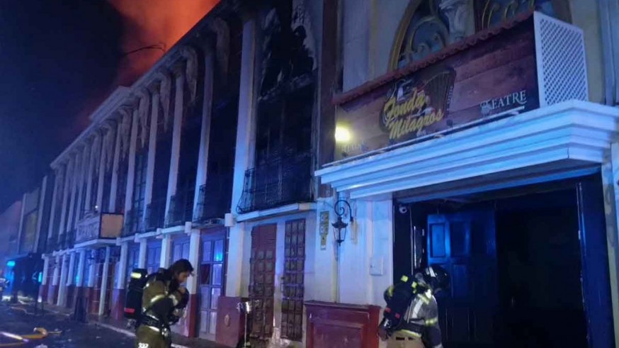 Testigos del fuego en Teatre y Fonda Milagros niegan la existencia de medidas de seguridad