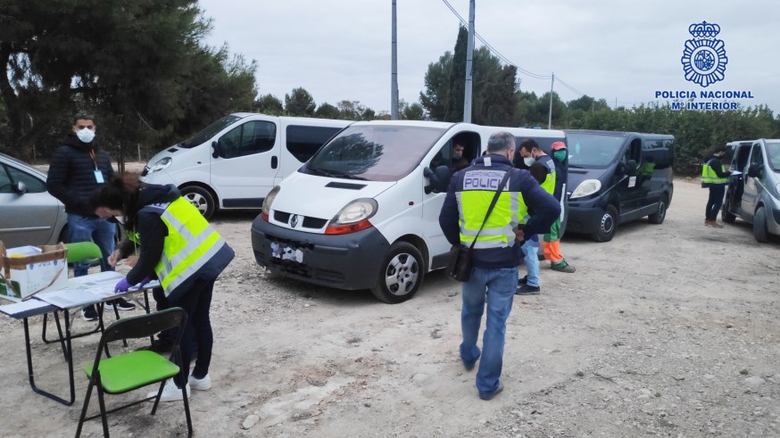 Cuatro detenidos en Murcia por suplantar la identidad de terceros para trabajar en el campo