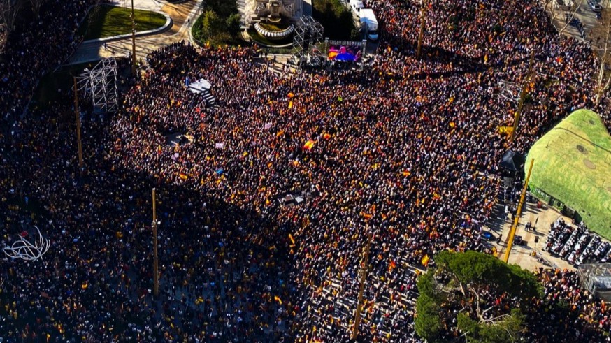Miles de personas secundan la cuarta protesta del PP en Madrid contra la amnistía