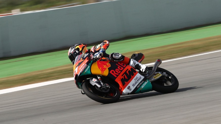 Pedro Acosta, en el Circuito de Montmeló