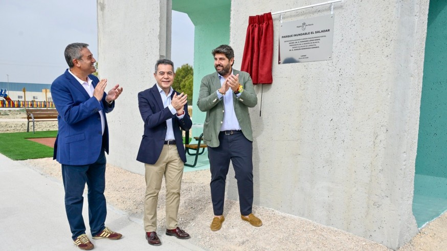 Lorquí estrena un parque inundable de 4 millones que acaba con las inundaciones en el polígono El Saladar
