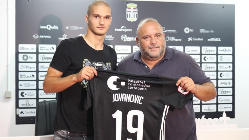 Djordje Jovanovic y Manolo Sánchez Breis. Foto: FC Cartagena