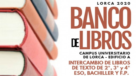 Detalle del cartel del Banco de Libros 2020 de Lorca