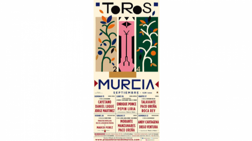 La Feria Taurina de Murcia da comienzo el próximo 15 de septiembre