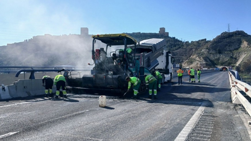 El Ministerio de Transportes invierte seis millones en reparar carreteras dañadas por temporales en la Región de Murcia