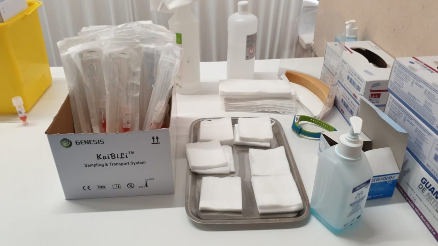 Material listo para hacer una PCR