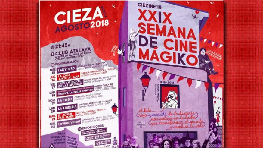 Detalle del cartel de la XXIX Semana de Cine Mágiko de Cieza