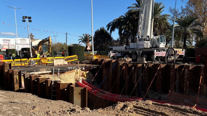 El 60% de las aguas residuales que llegan a la depuradora de Murcia pasan por el colector subterráneo dañado