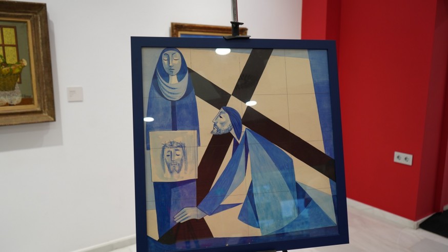 La Fundación Hernández Carpe dona al Consistorio esta obra realizada por el pintor para el Vía Crucis que posteriormente ejecutó en azulejo