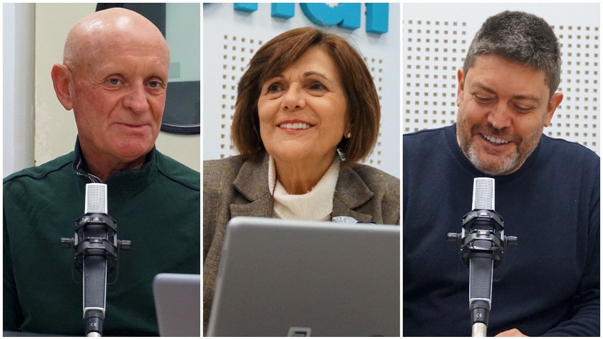 Domingo Coronado, Rosa Peñalver y Miguel Sánchez participan hoy en nuestra tertulia con políticos