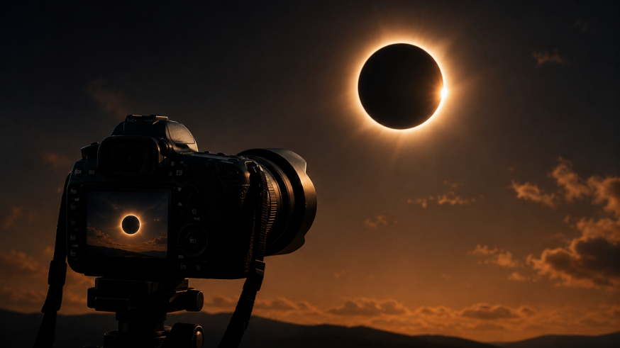 Guillermo Carrión, fotoperiodista: "Nosotros nos centramos más en la gente que va a ver el eclipse"