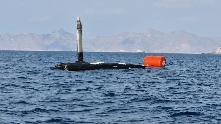 El submarino S82 ya se sumerge en el Mediterráneo