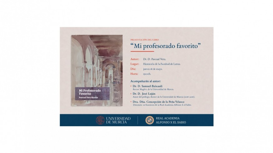 Pascual Vera presenta su libro "Mi profesorado favorito"