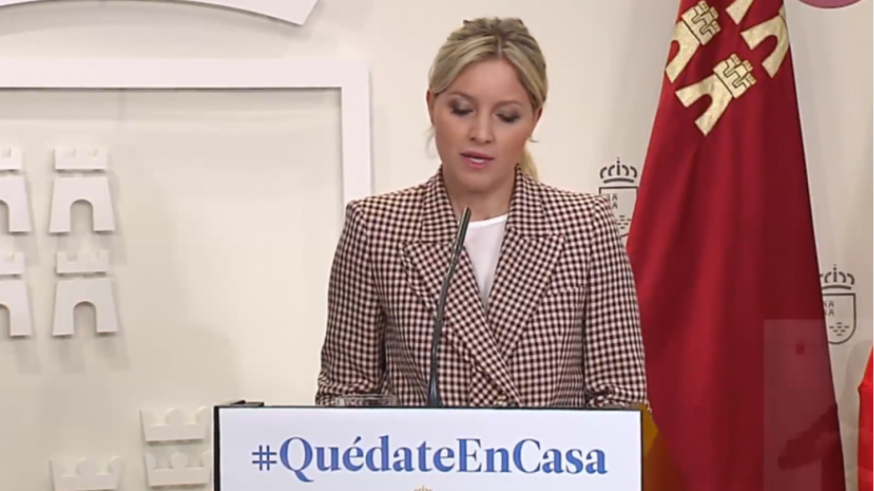Ana Martínez Vidal en la rueda de prensa tras el Consejo de Gobierno