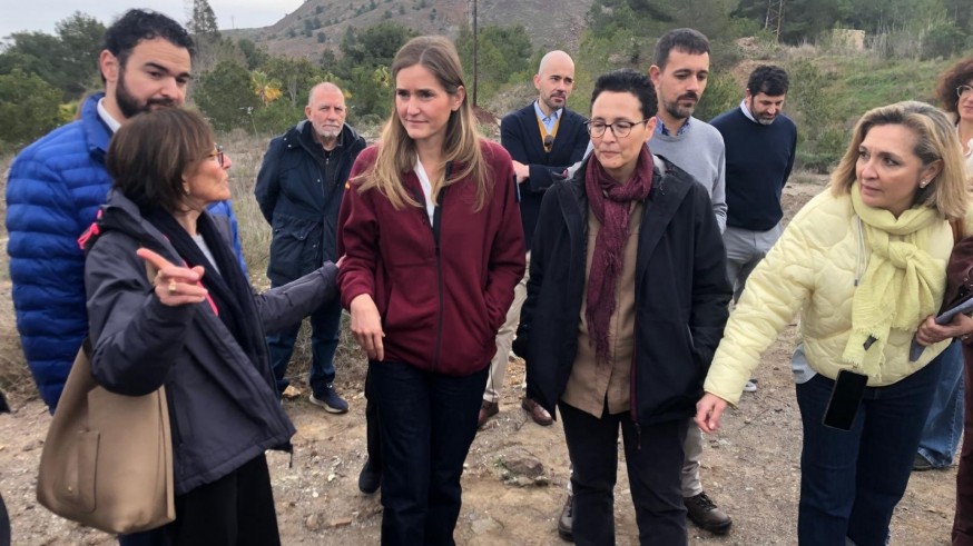 La vicepresidenta Sara Aagesen vista la descontaminación de la Sierra Minera
