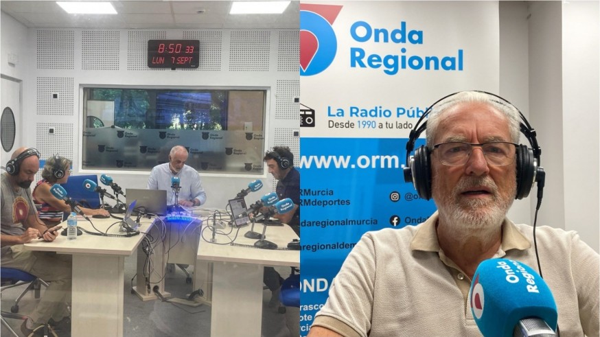 José Luis Romero, Paco Valdés, Juanjo Pelegrín e Isabel Zúnica analizan las noticias del día en Onda Regional de Murcia