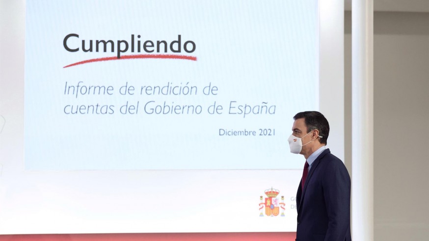 Sánchez asegura que ya ha cumplido casi el 43% de los compromisos de investidura