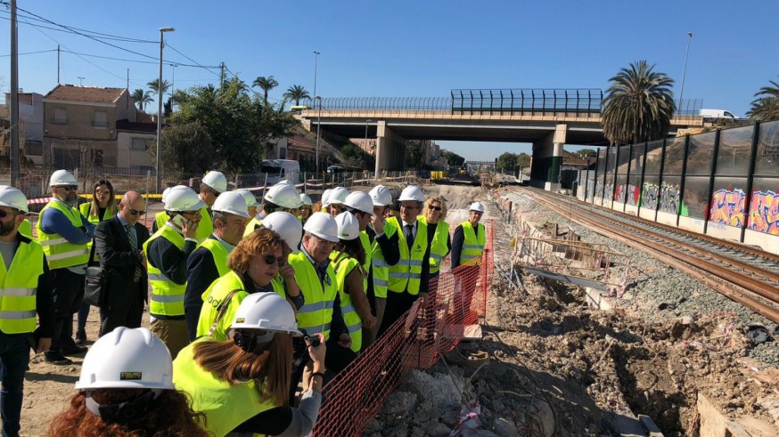 Visita de la Comisión Social a las obras del soterramiento