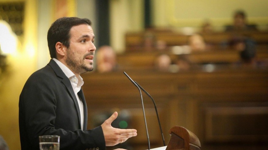 Garzón en el debate de investidura