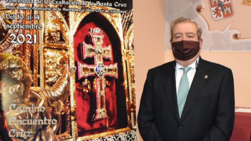 El hermano mayor de la Cofradía de la Vera Cruz, Luis Melgarejo