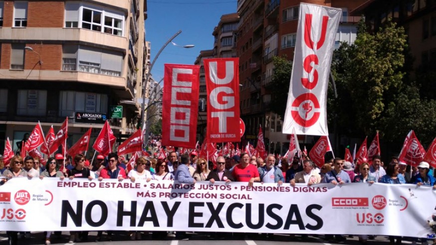 Manifestación del 1º de mayo en Murcia